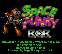 Space Funky B.O.B. Title Screen